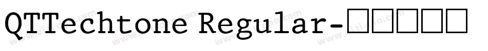 QTTechtone Regular字体转换